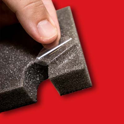 Adhesive backings for custom applications from Polymer Technologies