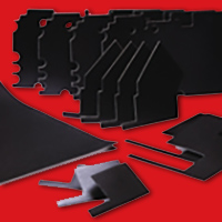 POLYDAMP damping pad with adhesive backing for vibration and noise control